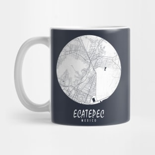 Ecatepec, Mexico City Map - Full Moon Mug